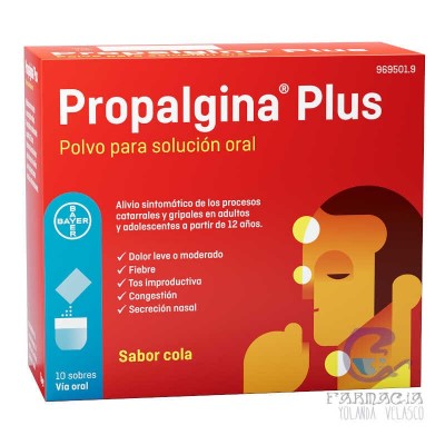 Propalgina Plus 10 Sobres Polvo Solución Oral