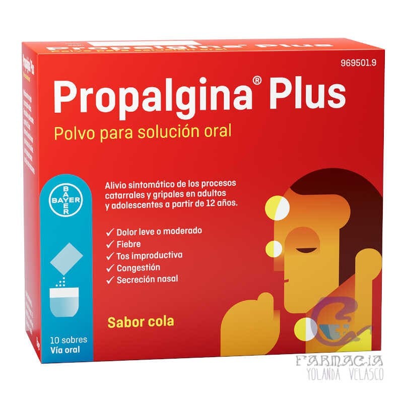 Propalgina Plus 10 Sobres Polvo Solución Oral
