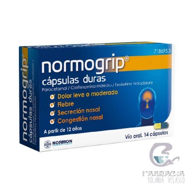 Normogrip 500/4/10 mg 14 Cápsulas (AL-PVCD/PVC)