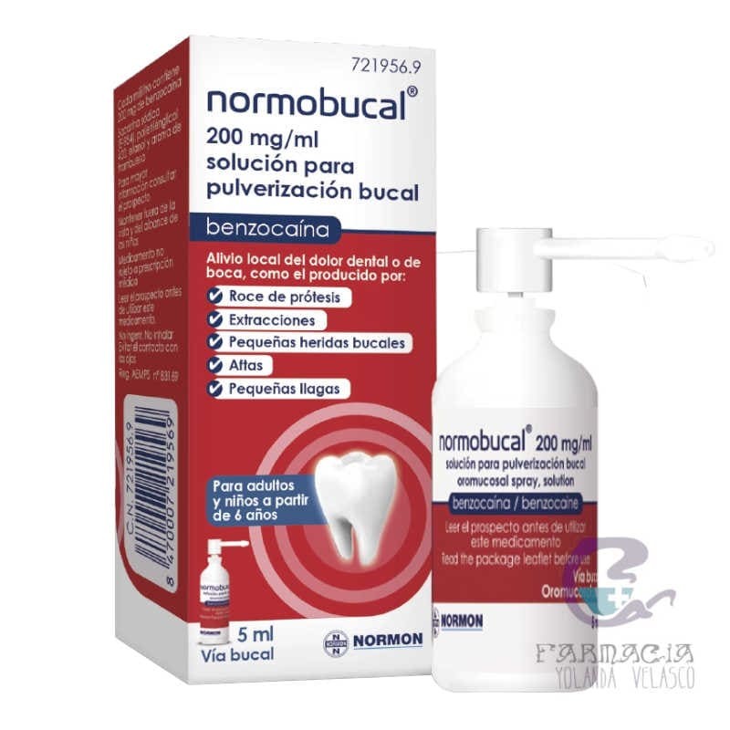 Normobucal 200 mg/ml Solución Para Pulverización Bucal 5 ml