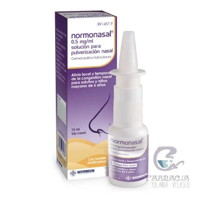 Normosal 0,5 mg/ml Solución Para Pulverización Nasal 1 Frasco 15 ml