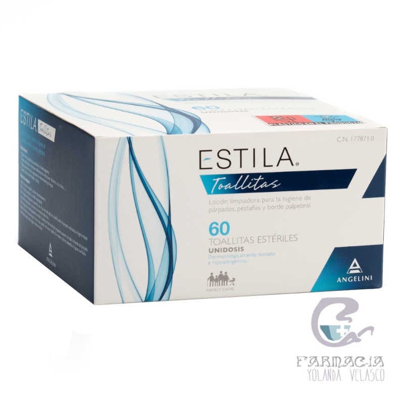Estila Toallitas Estériles de un Solo Uso Higiénicas 60 Toallitas