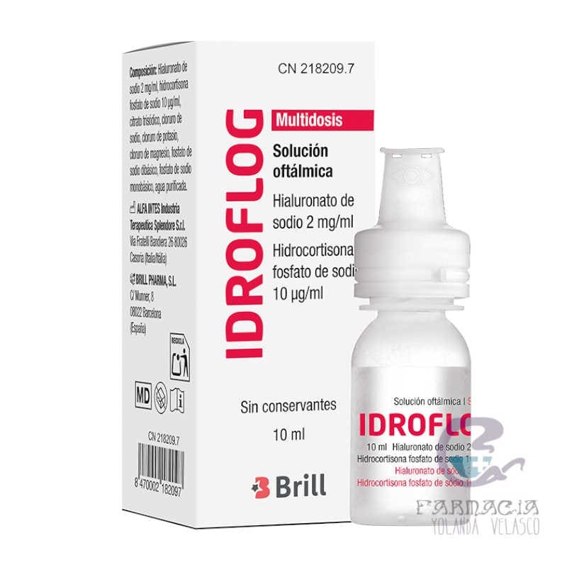 Idroflog Solución Oftálmica 10 ml Multidosis