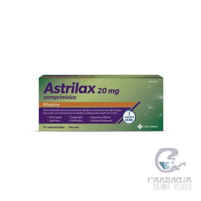 Astrilax 20 mg 10 Comprimidos