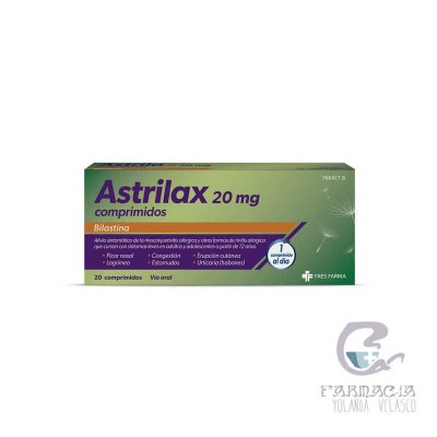 Astrilax 20 mg 20 Comprimidos