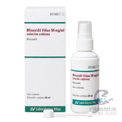 Minoxidil Viñas 50 mg/ml Solución Cutánea 1 Frasco 60 ml