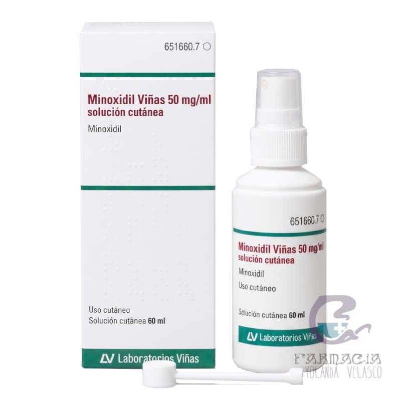 Minoxidil Viñas 50 mg/ml Solución Cutánea 1 Frasco 60 ml