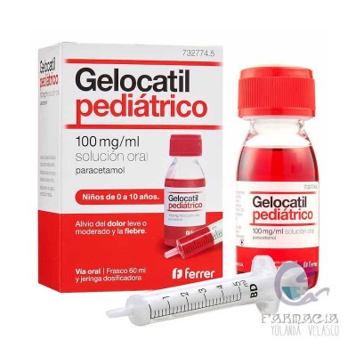 Gelocatil Pediátrico 100 mg/ml Solución Oral 1 Frasco 60 ml