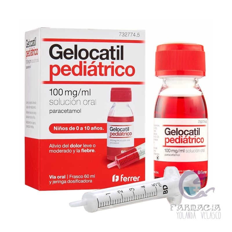 Gelocatil Pediátrico 100 mg/ml Solución Oral 1 Frasco 60 ml