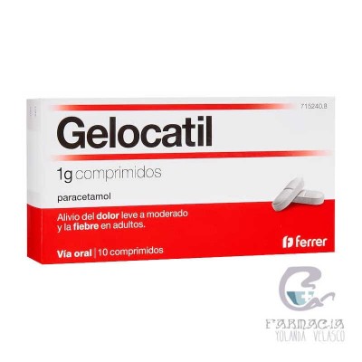 Gelocatil 1 g 10 Comprimidos