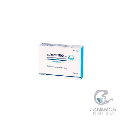 Apiretal 500 mg 12 Comprimidos Bucodispersables