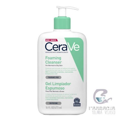 Cerave Gel Limpiador Espumoso 473 ml