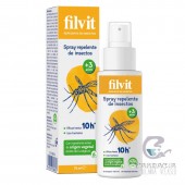 Filvit Spray Repelente Insectos y Garrapatas 75 ml