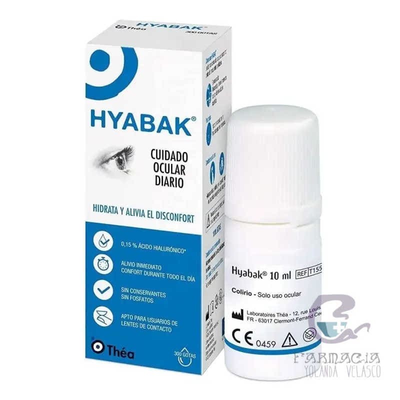 Hyabak 0,15% Solución Hidratante Lentes de Contacto