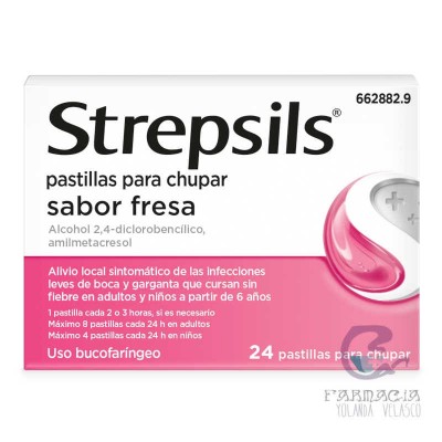 Strepsils 24 Pastillas Para Chupar Fresa