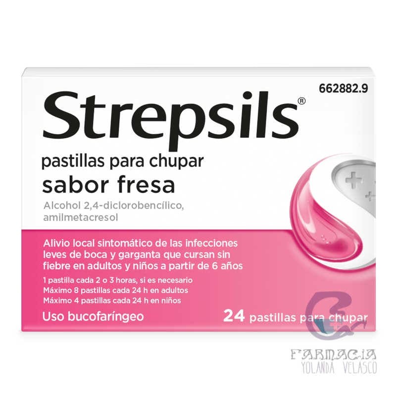 Strepsils 24 Pastillas Para Chupar Fresa