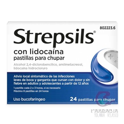 Strepsils Lidocaina 24 Pastillas para Chupar