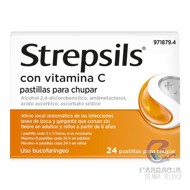 Strepsils Vitamina C 24 Pastillas Para Chupar
