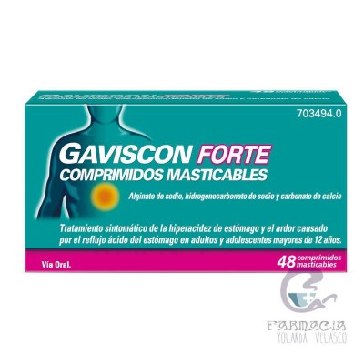 Gaviscon Forte 48 Comprimidos Masticables