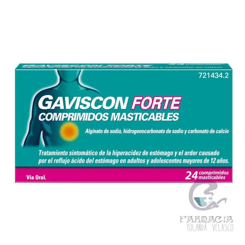 Gaviscon Forte 24 Comprimidos Masticables