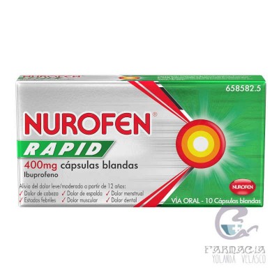 Nurofen Rapid 400 mg 10 Cápsulas Blandas