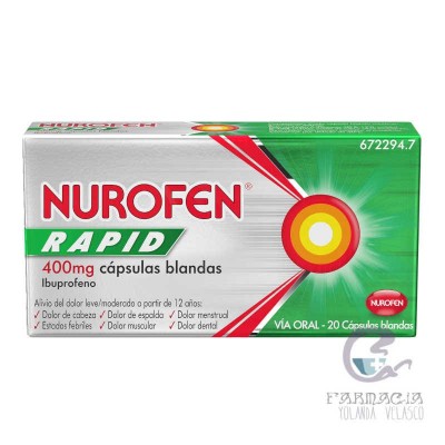 Nurofen Rapid 400 mg 20 Cápsulas Blandas