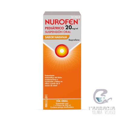Nurofen Pediátrico 20 mg/ml Suspensión Oral 200 ml Naranja