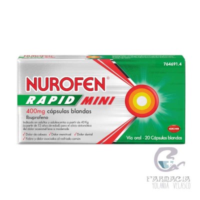 Nurofen Rapid Mini 400 mg 20 Cápsulas Blandas