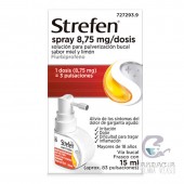Strefen Spray 8,75 mg/Dosis Solución Para Pulverización Bucal 15 ml Sabor Miel y Limón