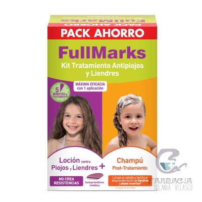 Fullmarks Antipiojos y Liendres Champú + Loción Kit 100+150 ml