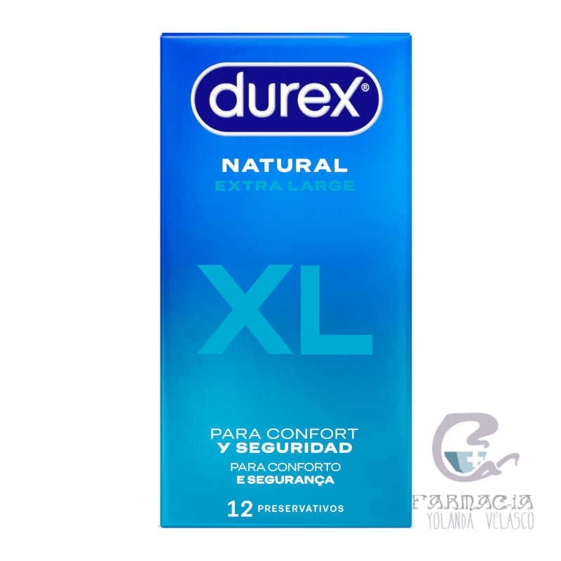 Durex Natural XL Preservativos 12 u