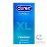 Durex Natural XL Preservativos 12 u