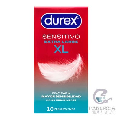 Durex Sensitivo XL Preservativos 10 Unidades