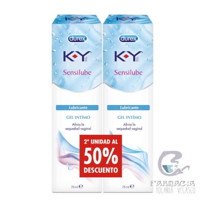 K-Y Gel Lubricante Hidrosoluble Íntimo Duplo 2x75 ml