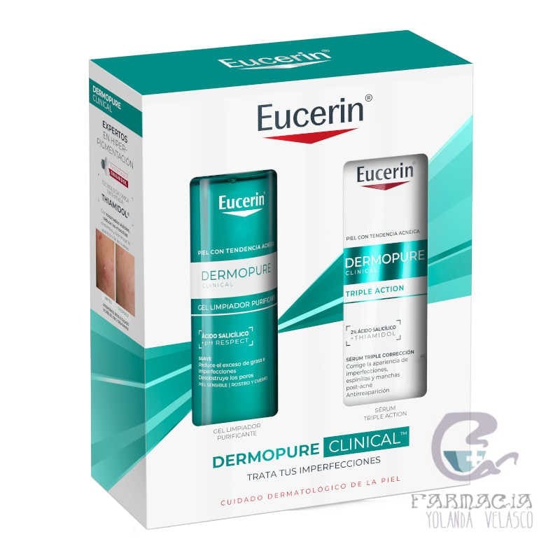 Eucerin Cofre Dermopure Limpiador Purificante + Serum Triple Acción