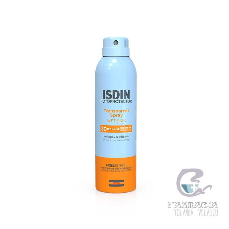 Fotoprotector Isdin SPF 30 Spray Transparente Wet Skin 250 ml