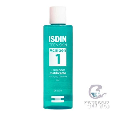 Isdin Oily Skin Acniben Limpiador Matificante Gel 1 Frasco 200 ml