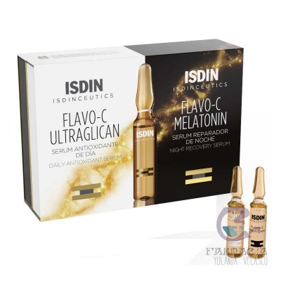 Isdinceutics Flavo C Pack Melatonin + Ultraglican Ampollas