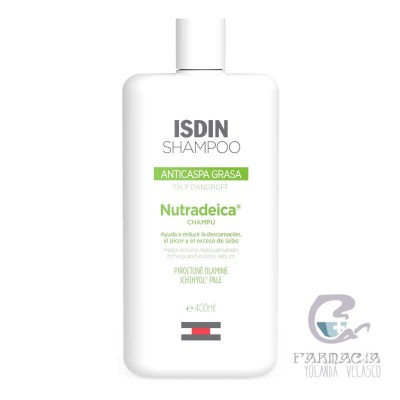 Isdin Shampoo Anticaspa Grasa Nutradeica 400 ml