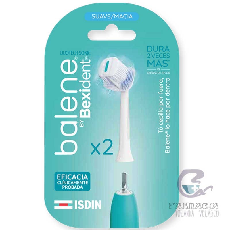 Recambio Cepillo Eléctrico Duotech Sonic Balene By Bexident 2 Cabezales Dureza Suave