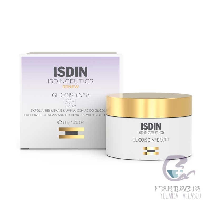 GlicoIsdin 8% Glicolico Crema Facial Antiedad 50 ml