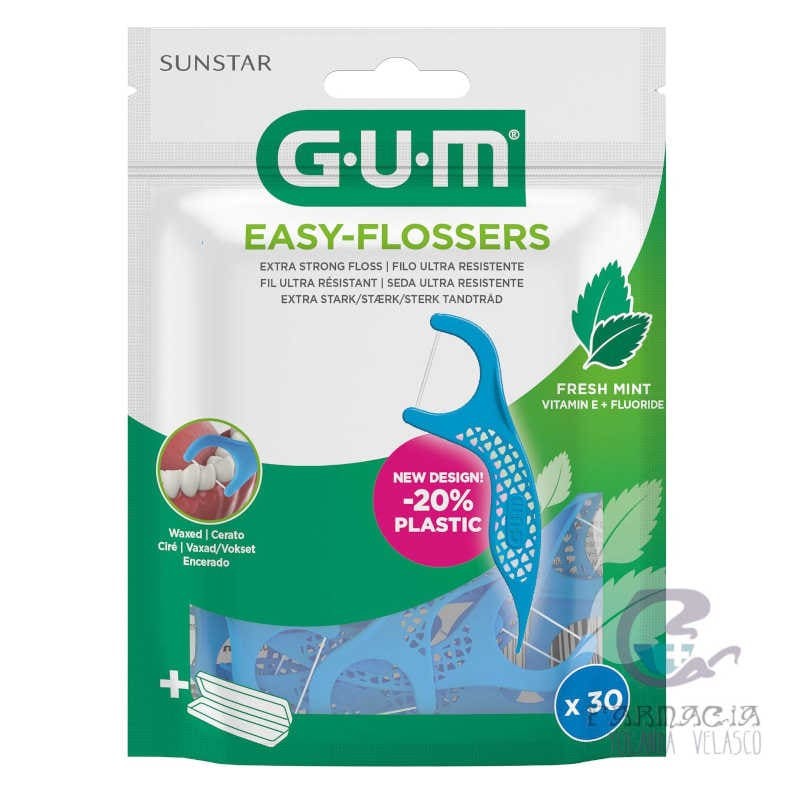 Gum Easy Flossers 30 Unidades