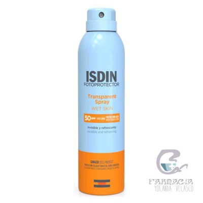 Fotoprotector Isdin SPF50 Spray Transparente Wet Skin 250 ml