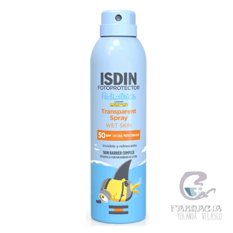 Fotoprotector Isdin SPF50 Pediatrics Spray Transparente WetSkin 250 ml