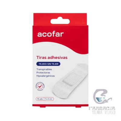 Acofar Apósito Adhesivo Hipoalergénico Tejido Sin Tejer 16 Unidades
