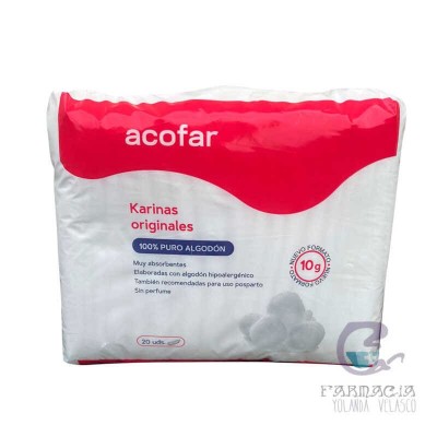Compresas Karinas Algodón 20 Unidades