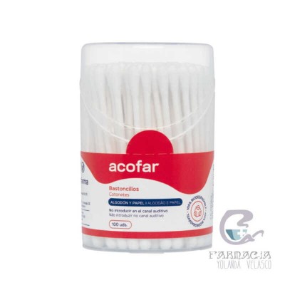 Acofar Bastoncillos Oidos 100 Unidades
