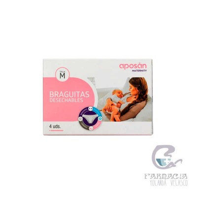 Braga Desechable Aposan Talla Mediana 4 Unidades